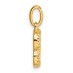 14k Twisted with .05 ct. Diamond Initial B Charm - Image 2