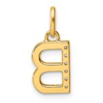 14k Twisted with .05 ct. Diamond Initial B Charm - Image 3