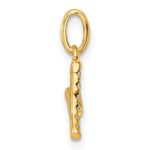 14k Twisted .05 ct. Diamond Initial Y Charm - Image 2