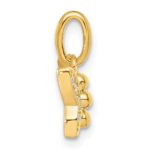 14K Polished Diamond Butterfly Pendant - Image 2