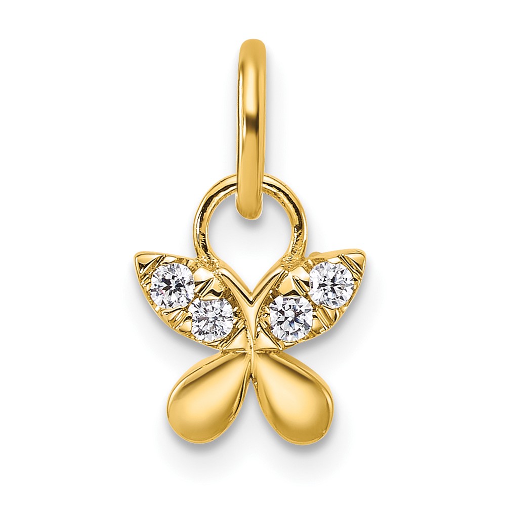 PM10758-010-YAA.jpg 14K Polished Diamond Butterfly Charm - Image 1