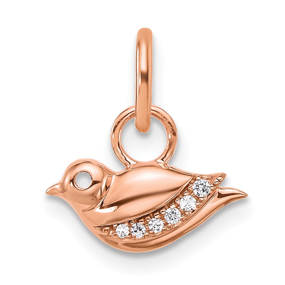 PM10763-005-RAA.jpg 14K Rose Gold Polished Diamond Bird Charm - Image 1