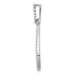 14k White Gold 1/2 carat Diamond Teardrop Pendant - Image 2