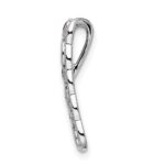 14k White Gold Diamond and .17 Ruby Fancy Vintage Chain Slide - Image 2