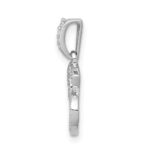 14k White Gold Diamond Cancer Zodiac Pendant - Image 2