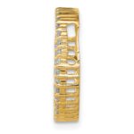 14k Polished 1/3 carat Diamond Circle Chain Slide - Image 2