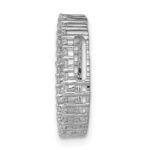 14k White Gold 3/8 carat Diamond Circle Chain Slide - Image 2