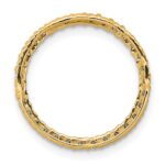 14k Polished 3/8 carat Diamond Circle Chain Slide - Image 3