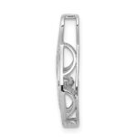 14k White Gold 1/4 carat Lab Grown Diamond VS/SI+ G+ Complete Vibrant Infinity Slide Pendant - Image 2