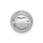 14k White Gold 3/8 carat Lab Grown Diamond VS/SI+ G+ Complete Vibrant Chain Slide Pendant - Image 3