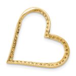 14k 1/6 carat Diamond Heart Chain Slide - Image 3