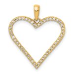 14k 1/6 carat Diamond Heart Pendant