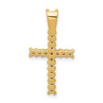 10K Diamond Latin Cross Pendant - Image 3
