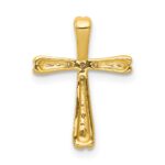 10K Diamond Cross Slide Pendant - Image 3