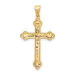 14k 1/10 carat Diamond Cross Pendant - Image 3
