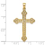14k 1/4 carat Diamond Cross Pendant - Image 4
