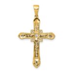 10k 1/3ct. Diamond Filigree Cross Pendant - Image 3