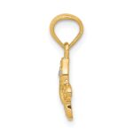 14k Polished .01 carat Diamond Butterfly Pendant - Image 2