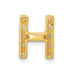 10K  Diamond Letter H Initial Charm - Image 3
