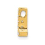 10K  Diamond Letter L Initial Charm - Image 2