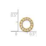 14K  Diamond Letter O Initial Charm - Image 4