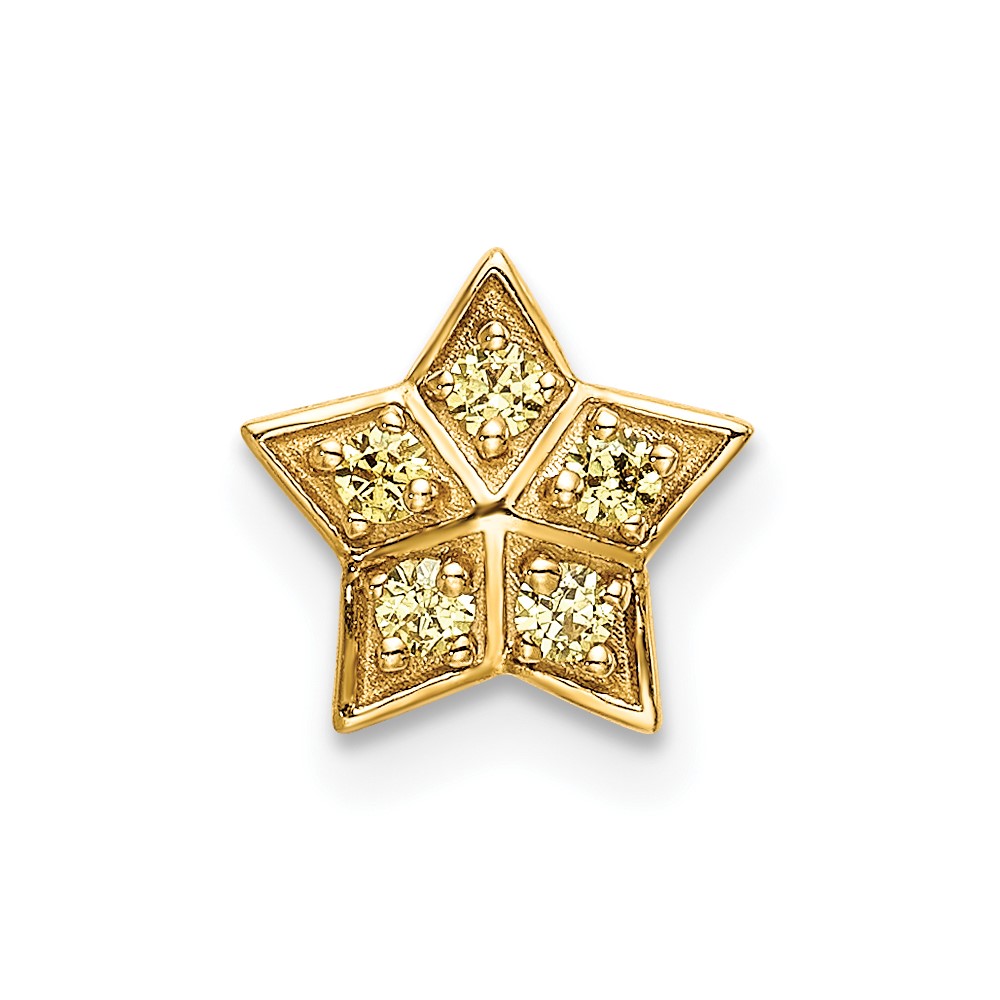 PM6609-SAY-YA.jpg 14k Yellow Sapphire Star Chain Slide Pendant - Image 1