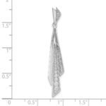 14k White Gold 1/4 carat Graduated Diamond Fancy Dangle Pendant - Image 5