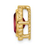 10k Oval Garnet Chain Slide - Image 2