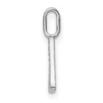 14K White Gold Diamond Letter A Initial Pendant - Image 2