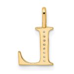 10K Diamond Letter L Initial Pendant - Image 3