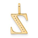 10K Diamond Letter Z Initial Pendant - Image 3