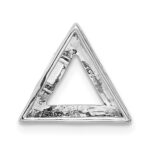 14k Polished 1/8 carat Diamond Triangle Chain Slide - Image 3