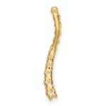 14k 1/5 carat Lab Grown Diamond VS/SI+ G+ Fashion Bar Chain Slide Pendant - Image 3