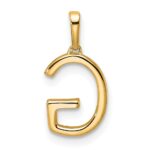 14K Diamond Letter G Initial Pendant - Image 3