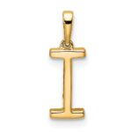 14K Diamond Letter I Initial Pendant - Image 3