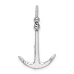 De-Ani Sterling Silver Rhodium-Plated Polished 3D 2-Piece Moveable Kedge Anchor - Image 3