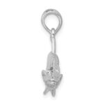De-Ani Sterling Silver Rhodium-Plated Polished 3D Snook Fish Pendant - Image 2