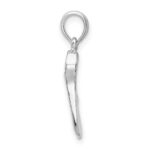 De-Ani Sterling Silver Rhodium-plated Polished 3D Scuba Flipper Pendant - Image 2