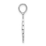 De-Ani Sterling Silver Rhodium-Plated Scalloped Holy Communion Pendant - Image 2