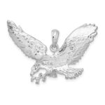 De-Ani Sterling Silver Rhodium-Plated Polished Flying Eagle Pendant - Image 4