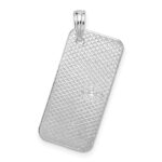 De-Ani Sterling Silver Rhodium-Plated Textured Florida Sanibel License Plate Pendant - Image 4