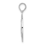 De-Ani Sterling Silver Rhodium-Plated Mystic Connecticut Circle with Sailboat Pendant - Image 2