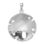 De-Ani Sterling Silver Rhodium-Plated Polished Large Sand Dollar Pendant - Image 4