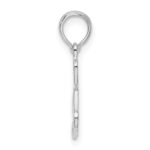 De-Ani Sterling Silver Rhodium-plated Polished I HEART YOU Script Pendant - Image 2