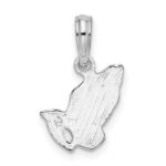 De-Ani Sterling Silver Rhodium-Plated Polished Praying Hands Pendant - Image 4