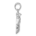 De-Ani Sterling Silver Rhodium-Plated Polished Horse Head Pendant - Image 2