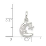 Sterling Silver Moon & Star Charm - Image 3