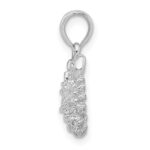 De-Ani Sterling Silver Rhodium-Plated Polished 3D Scorpio Zodiac Pendant - Image 2
