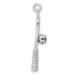 Sterling Silver Enamel Pickleball Charm - Image 2