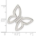 Sterling Silver Polished Butterfly Chain Slide - Image 3
